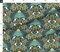 Rainforest Damask Dark Tropical Forest Exotic Birds Fruit Soft Orange Coral Salmon Bright Pastel Boho Yellow Mint Blue Large Scale Custom Printed Fabric by Spoonflower Various Fabrics by the Yard or Fat Quarter